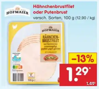 Netto Marken-Discount Hähnchenbrustfilet oder Putenbrust Angebot