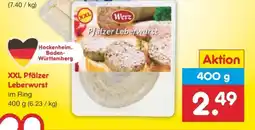 Netto Marken-Discount XXL Pfälzer Leberwurst Angebot