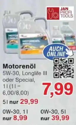 Jawoll Motorenöl Angebot