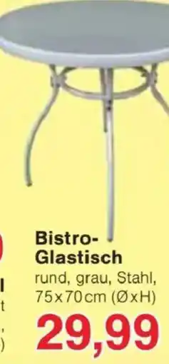 Jawoll Bistro-Glastisch Angebot