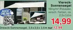 Jawoll Viereck-Sonnensegel Angebot