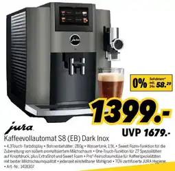 MEDIMAX jura Kaffeevollautomat S8 (EB) Dark Inox Angebot