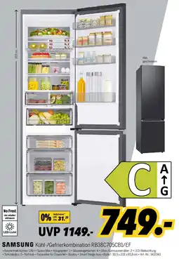 MEDIMAX SAMSUNG Kühl-/Gefrierkombination RB38C705CB1/EF Angebot
