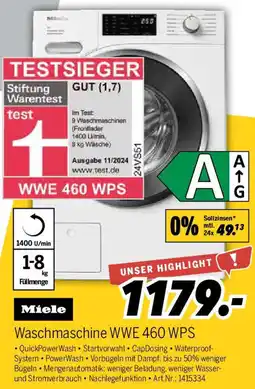 MEDIMAX Miele Waschmaschine WWE 460 WPS Angebot