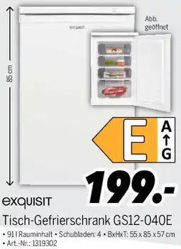 MEDIMAX Exquisit Tisch-Gefrierschrank GS12-040E Angebot