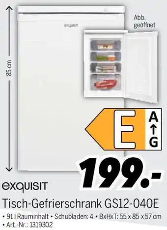 MEDIMAX Exquisit Tisch-Gefrierschrank GS12-040E Angebot