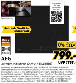 MEDIMAX AEG Autarkes Induktions-Kochfeld TI64IB1BIZ Angebot