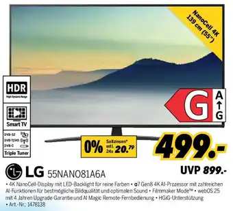 MEDIMAX LG 55NANO81A6A Angebot