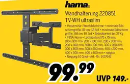 MEDIMAX hama Wandhalterung 220851 TV-WH ultraslim Angebot