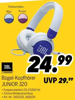 MEDIMAX JBL Bügel-Kopfhörer JUNIOR 320 Angebot