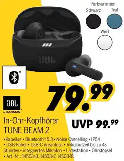 MEDIMAX JBL In-Ohr-Kopfhörer TUNE BEAM 2 Angebot