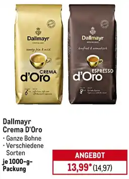 METRO Dallmayr Crema D'Oro Angebot