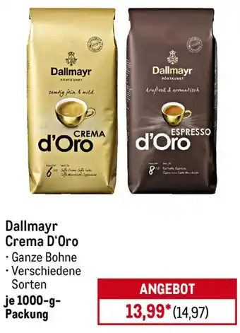 METRO Dallmayr Crema D'Oro Angebot