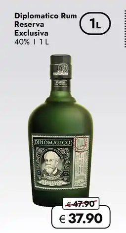 Travel Free Diplomatico rum reserva exclusiva Angebot