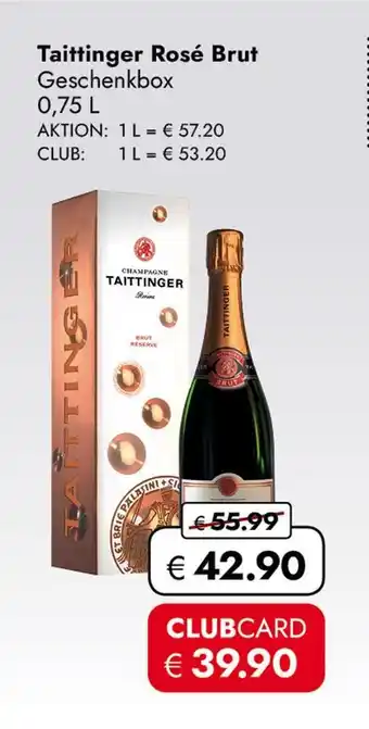 Travel Free Taittinger rosé brut Angebot