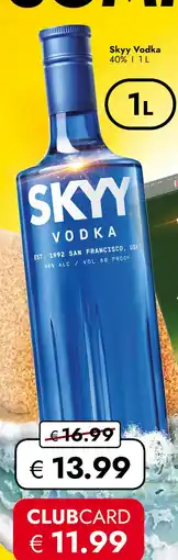 Travel Free Skyy vodka Angebot