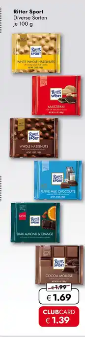 Travel Free Ritter sport schokolade Angebot