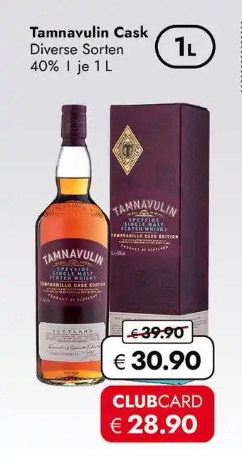 Travel Free Tamnavulin cask Angebot