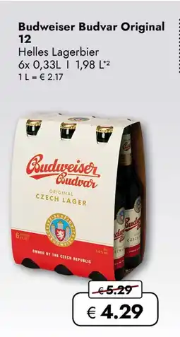 Travel Free Budweiser budvar original 12 Angebot