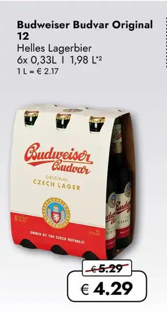Travel Free Budweiser budvar original 12 Angebot