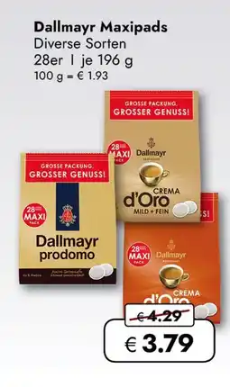 Travel Free Dallmayr maxipads Angebot