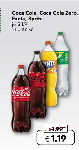 Travel Free Coca cola, coca cola zero, fanta, sprite Angebot