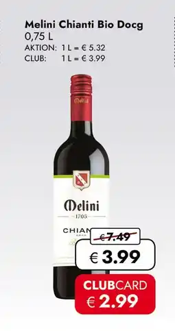 Travel Free Melini chianti bio docg Angebot