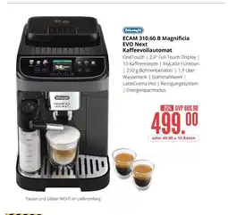 Hirsch und Ille Delonghi ecam 310.60.b magnificia evo next kaffeevollautomat Angebot
