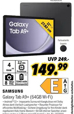 MEDIMAX Samsung galaxy tab a9+ (64gb wi-fi) Angebot