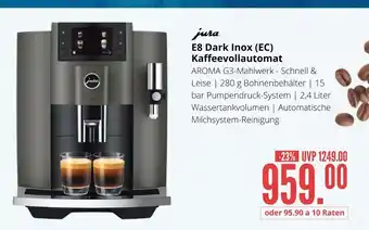 Hirsch und Ille Jura e8 dark inox (ec) kaffeevollautomat Angebot