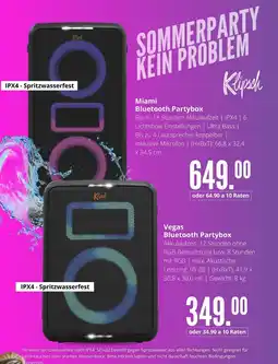 Hirsch und Ille Klipsch miami bluetooth partybox Angebot