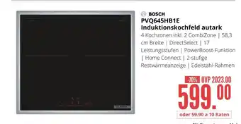 Hirsch und Ille Bosch pvq645hb1e induktionskochfeld autark Angebot
