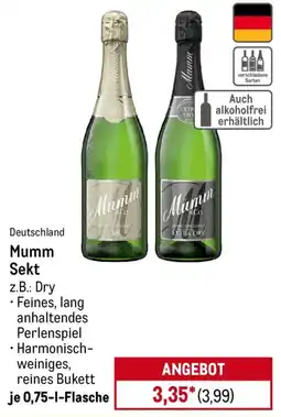 METRO Mumm Sekt Angebot