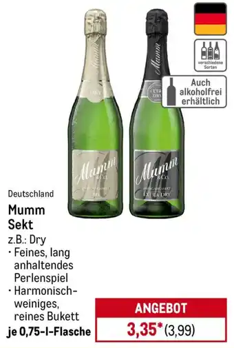 METRO Mumm Sekt Angebot