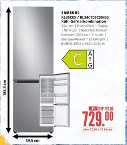 Hirsch und Ille Samsung rl35cex / rl34c705cs9/eg kühl-gefrierkombination Angebot