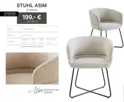 Kabs Polsterwelt Stuhl asim mit armlehne Angebot