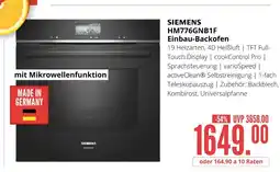 Hirsch und Ille Siemens hm776gnb1f einbau-backofen Angebot