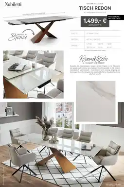 Kabs Polsterwelt Nobiletti tisch redon Angebot