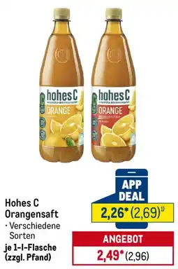METRO Hohes C Orangensaft Angebot