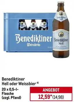 METRO Benediktiner Hell oder Weissbier Angebot