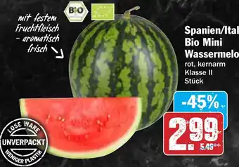 AEZ Spanien/Italien Bio Mini Wassermelone Angebot