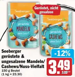 AEZ Seeberger geröstete & ungesalzene Mandeln/ Cashews/Nuss-Vielfalt Angebot