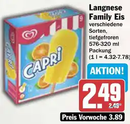 AEZ Langnese Family Eis Angebot