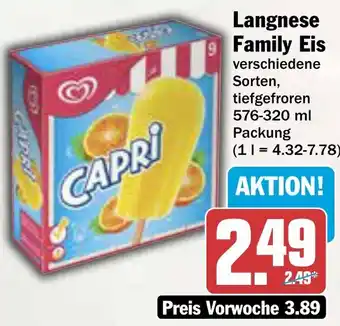 AEZ Langnese Family Eis Angebot