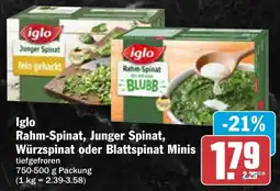 AEZ Iglo Rahm-Spinat, Junger Spinat, Würzspinat oder Blattspinat Minis Angebot