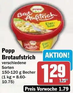 AEZ Popp Brotaufstrich Angebot