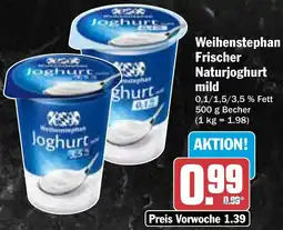 AEZ Weihenstephan Frischer Naturjoghurt mild Angebot