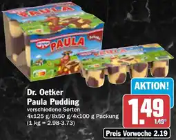 AEZ Dr. Oetker Paula Pudding Angebot
