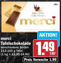 AEZ merci Tafelschokolade Angebot