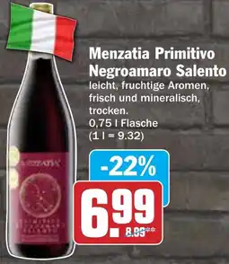 AEZ Menzatia Primitivo Negroamaro Salento Angebot